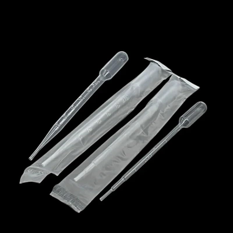 Sterile Pasteur Pipette Plastic Straw Sterile LDPE Dropper Easy Tearing Individually Wrapped 1ml/2ml/3ml/5ml/10ml 100 / PK(10ml 50pcs)