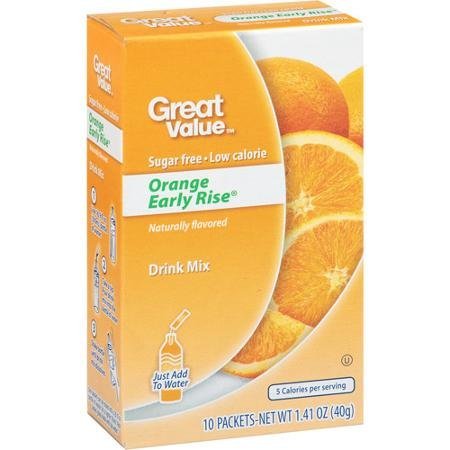 Sugar Free, Low Calorie Orange Early Rise Drink Mix (Pack of 2)