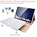 Keyboard Case for Samsung Galaxy Tab A9 Plus 11 Inch - 7 Colors Backlit Wireless Detachable Folio Keyboard Cover with Pencil Holder, Bluetooth Mouse for Tablet A9+,Pink