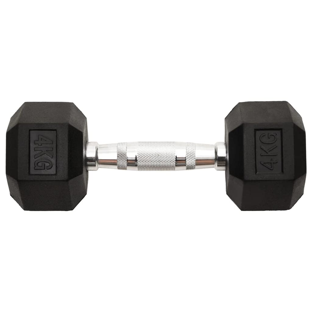 Kurzhanteln 2er Set 8 kg, Hexagon Kurzhantel Set mit Gummibeschichtung, Hanteln für Krafttraining, Bizeps und Trizeps Workout