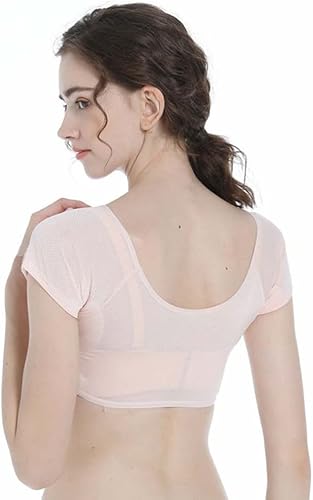 Underarm Sweat Pad Sweat Guard Underwear Vest Short Vest Armpit Sweat Guard Sweat Shield Armpit Pads for(Skin L,Large)