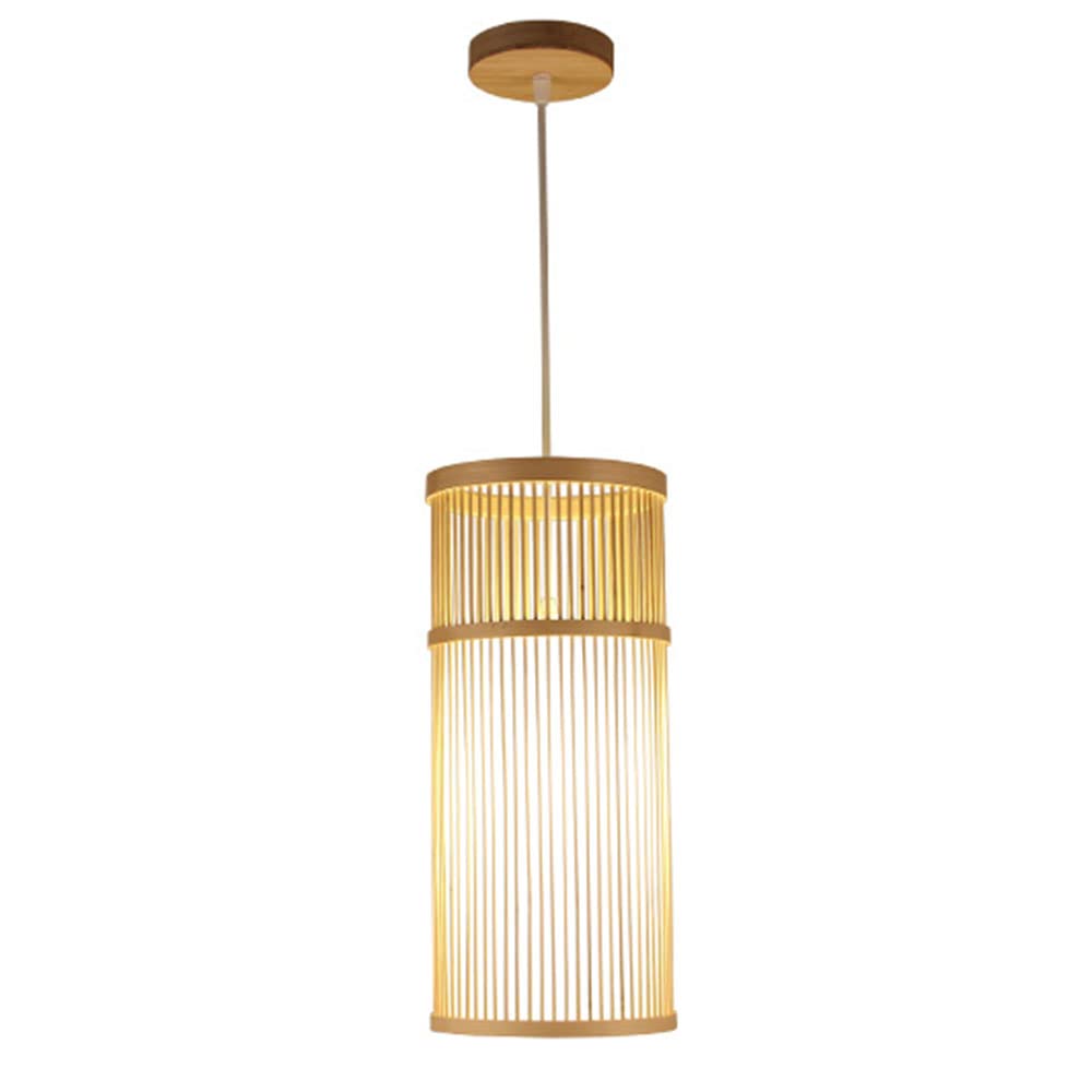 Iluminación colgante de madera moderna para el hogar sin brillo 8