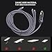 GLOGLOW 3 in 1 DC Power Cable, Greylong 3 Meter Extension Cord for Mini Dish Antenna, Type C Car Charger with Construction, RV, Trucks