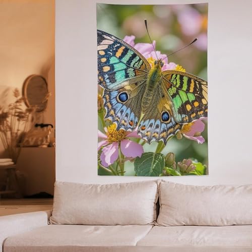 Tenture murale douce papillon vintage couverture légère de 152 cm - 6