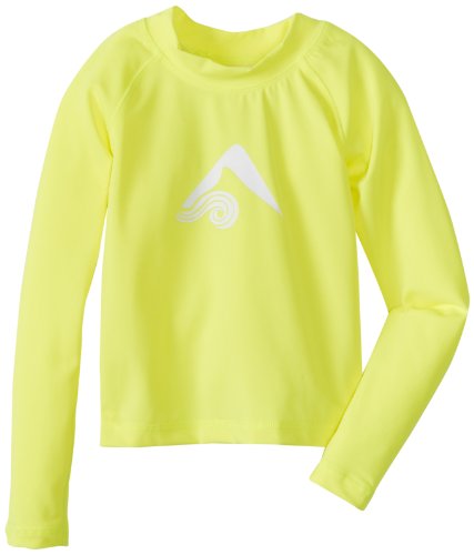 Kanu Surf Girls' Big Keri UPF 50+ Rashguard, Yellow, Small (8)