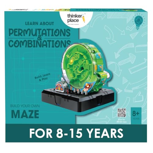 Image of Spiral Running Maze DIY Kit | Build, Learn & Play | STEM Toy for Kids Age 8+ | Explore Permutations & Combinations with AR Experience | Fun Educational Game