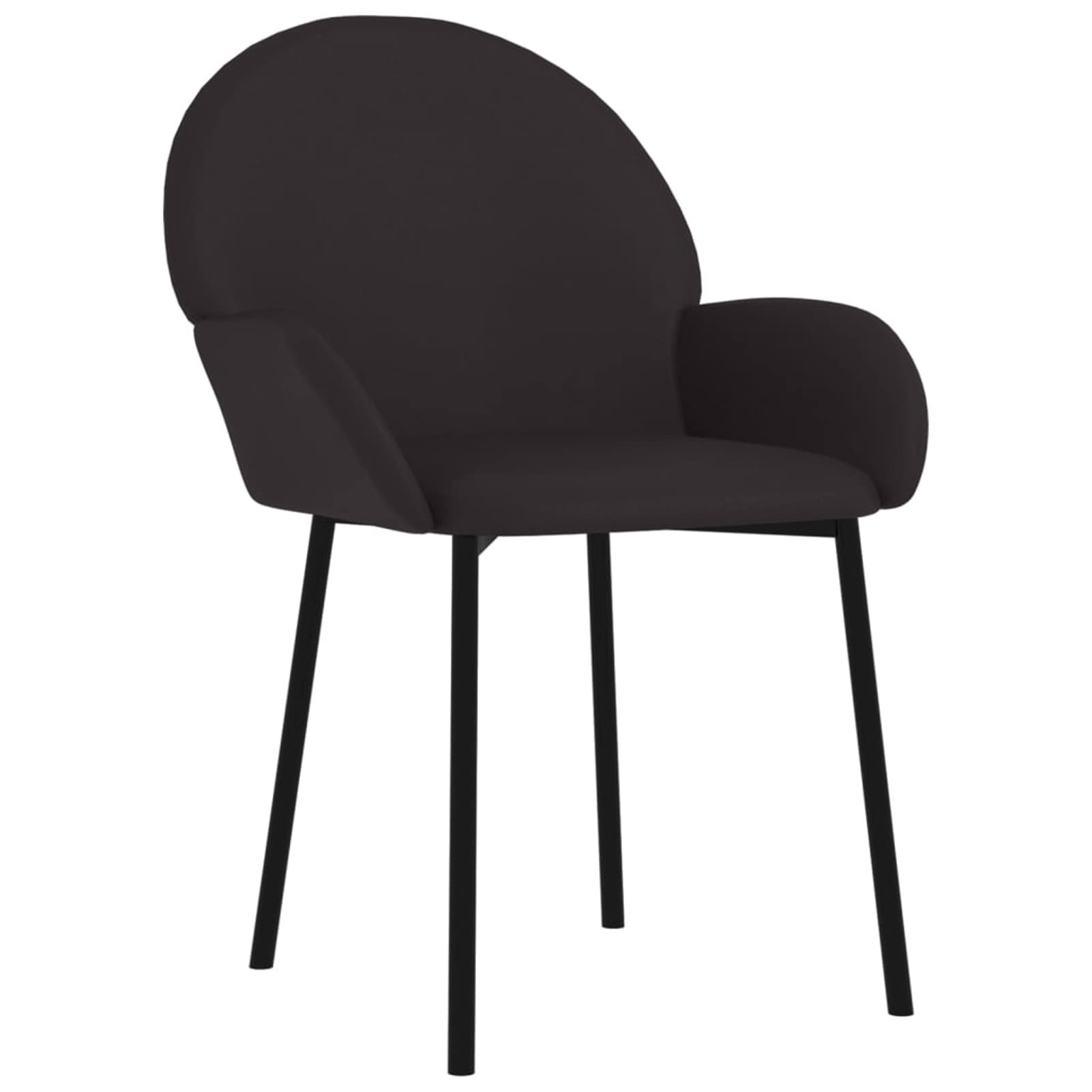 ZEYUAN Sillas de Comedor 2 Unidades Cuero sintético Negro, Sillas Cocina, Sillas Nordicas, Silla Salon, Sillas Sala De Espera, Mueble Salon - 344761