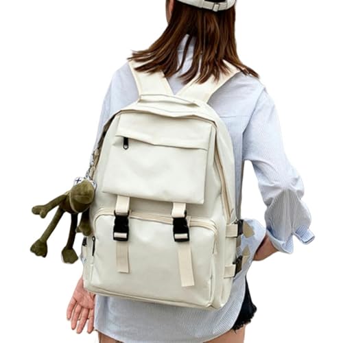 LQHYDMS Mochilas Escolares Ropa De Trabajo Estudiantes Universitarios Mochilas Para Mujeres-blanco