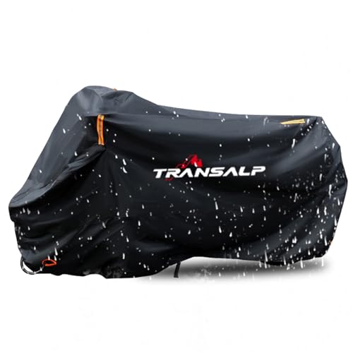 Housse de moto imperméable XL750 Transalp : fini la rouille et la selle trempée par la pluie
