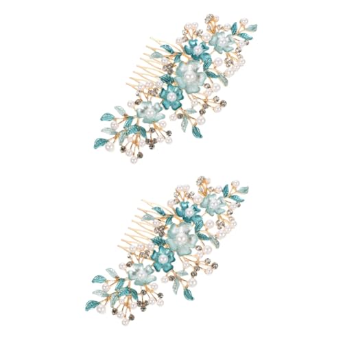Peigne à cheveux strass femme accessoire de coiffure mariage et cérémonie lot de 2