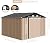 10 x 8 FT Outdoor Storage Shed, Metal Tool Shed Storage House with Lockable Doors & Air Vents, Waterproof Garden Steel for Backyard, Garden, Lawn, Patio, Brown