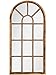Price comparison product image Creekwood Modena Indoor/Outdoor Lightweight Arched Window Wall Mirror, Brushed Copper/Bronze, W35cm x H71cm x D3cm