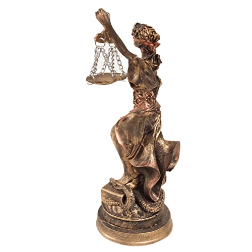 Estátua Themis deusa da justiça com balança 21 cm prime