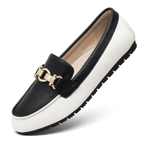 Image of Cvistpieo Loafers for Women Business Casual Shoes Comfortable & Lightweight Penny Loafers Slip On Work Flats
