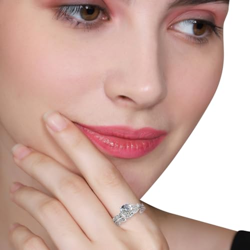 Image of Miss Highness 925 Sterling Pure Silver Ring for Women and Girls, Floral Ring, Adjustable Size, Daily Wear Jewellery, with Certificate of Authenticity, Birthday, Anniversary, Gift for Wife & Girlfriend