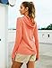 KEFITEVD Women's Hoodie Shirts UPF 50+ Long Sleeve UV Protection Lightweight Moisture Wicking Hiking Fishing Orange M