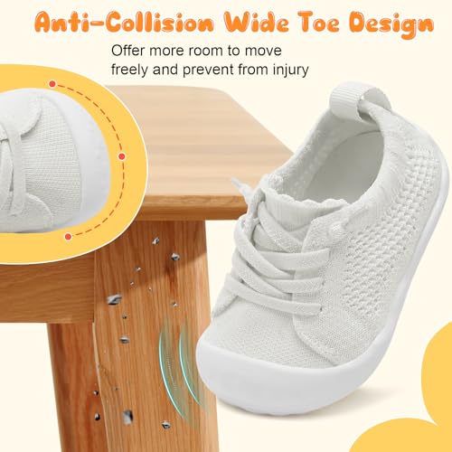 Image of JIASUQI Baby Shoes for Toddler Boys Girls Sneakers Slip on Walking Shoes for Babies