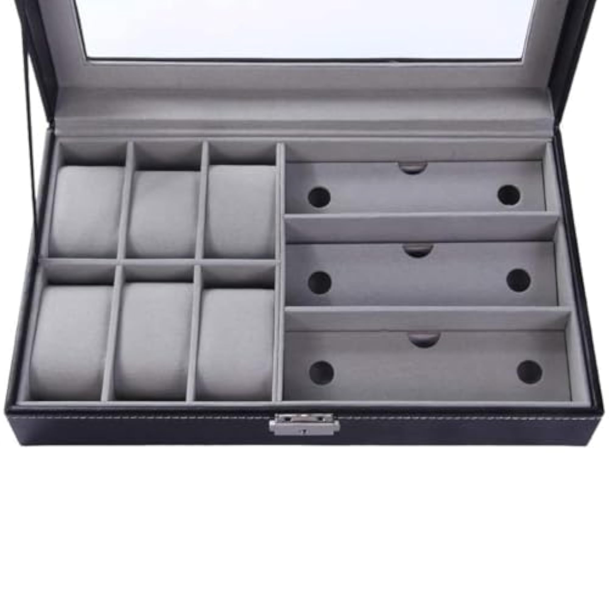 Premium 6 Watch and 3 Sunglasses Organizer Box