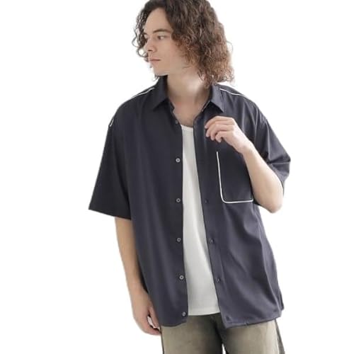 [ティーケー タケオキクチ] スピンドルシャツ チャコールグレー（014） 04（LL）