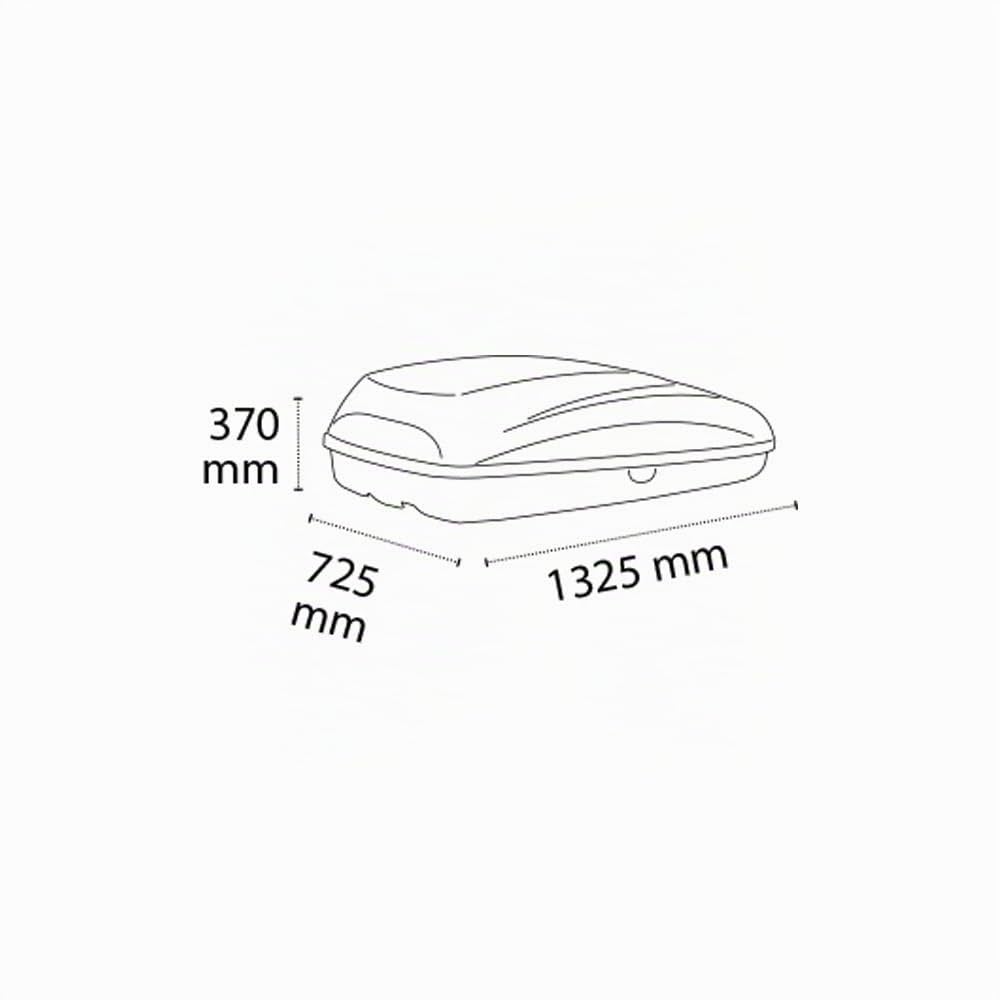 G3 g322200 Box da Tetto Krono 320, 240 Litri, Grigio Chiaro