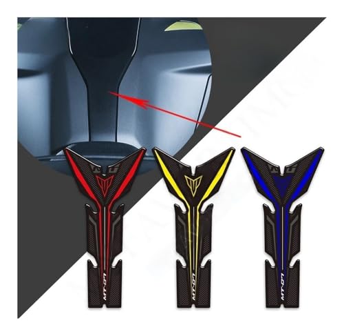 Pad réservoir MT-07 finition premium caoutchouc noir