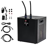 Albott 79 Gallon Aquarium Water Chiller, 1/3 HP Quiet Compressor Cooler with Water Pump & 2 Pipes, Hydroponics Chiller for Axolotl, Fish, Coral & Shrimp Tanks, 110V, Black