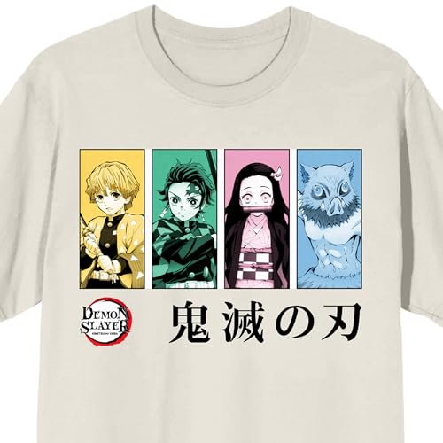 Demon Slayer SSN 1 Monochromatic Group Framed on Tofu Adult Crew Neck Short Sleeve T-Shirt2