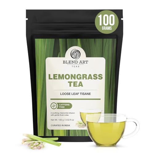 Lemongrass 100g – 100 Cups Premium Lemon Grass Leaves Herbal Infusion Caffeine-Free | BOOST METABOLISM | Detox Tea - Flower Based - Herbal Tea No Added Preservatives