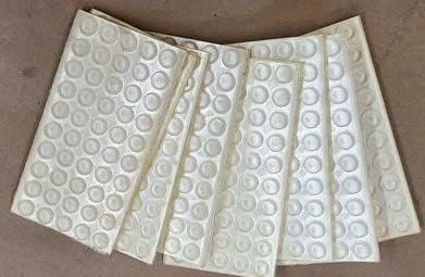1000 Self-Adhesive Rubber Bum pons Clear.