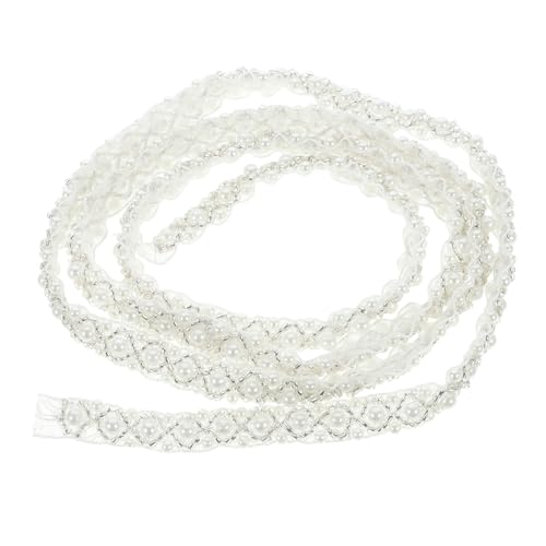 HOODANCOS DIY Rhinestone Crystal Applique Diamante Sewing Chain Lace Trim for Wedding Dress