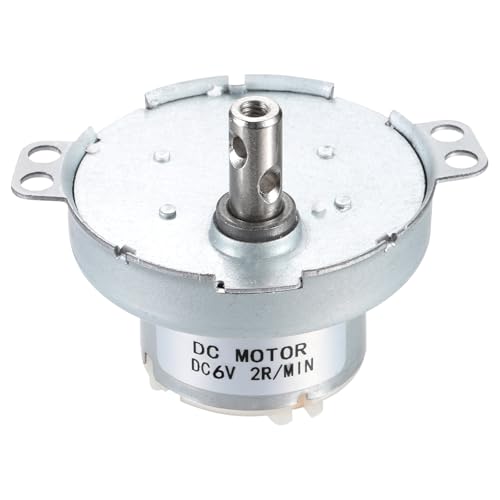 Moteur électrique à vitesse lente JS-50T 6V CC 2 tr/min avec arbre en D