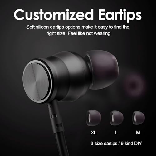 Image of HIVEN Neckband Bluetooth Earphones Upto 120 Hours | Wireless Bluetooth | 13mm Dynamic Driver | Soft Silicone Eartips | Adjustable Fit | Wireless with Mic in Ear Earphones (Blue)