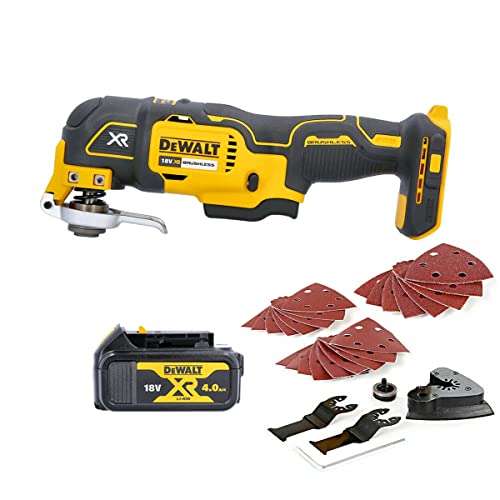 DEWALT DCS355N Oscillating Multi-Tool 18V li-ion Cordless Brushless, 4Ah Battery