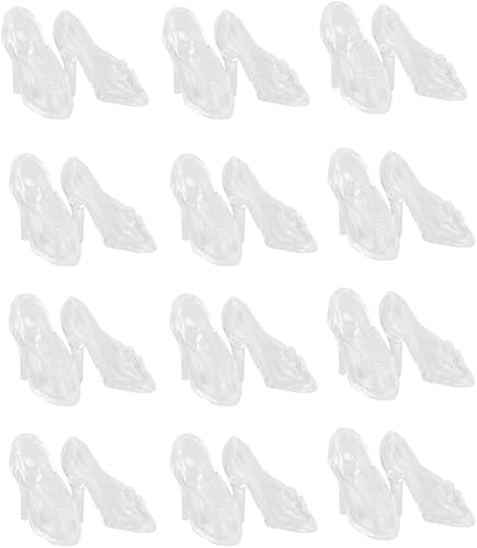 TOYANDONA 30 pares de zapatos de muñeca, zapatos de tacón alto para muñeca, zapatos de muñeca en miniatura, accesorios de disfraz para niñas,