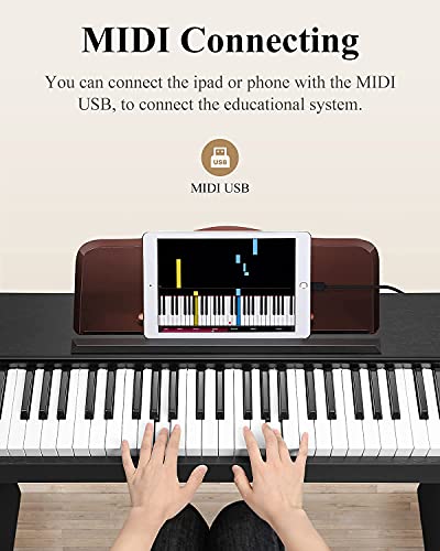 image for Keyboard Piano, Eastar 61 Key Keyboard for Beginners/Professional, Ful