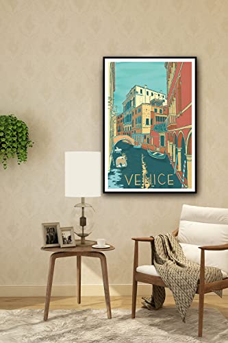 Eflormes Venice Italy Travel Vintage Posters Personality Picture Painting Wall Art Canvas Posters Modern Home Room Decor Gifts 12X18 Inch No Frame #TOP1