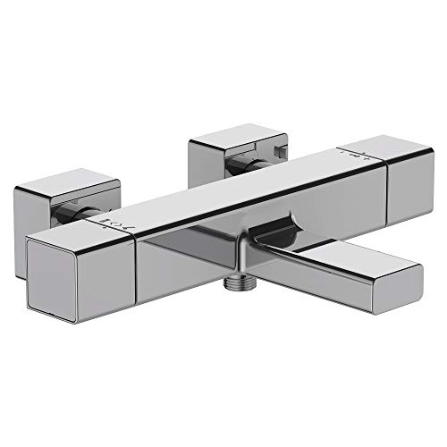 Jacob Delafon E9127-CP STRAYT Mitigeur thermostatique bain-douche mural, Chrome