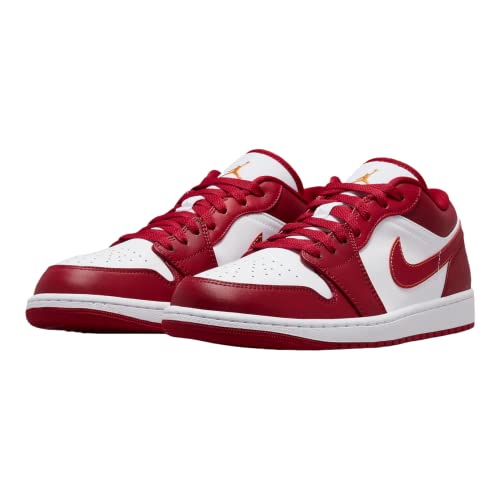 Nike Men's Air Jordan 1 Shoes, Cardinal Red/Light Curry-white, 113