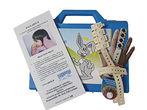 BRACCIALE MILLY DISPOSITIVO MEDICO PER SMETTERE DI SUCCHIARE LE DITA. ANTICIUCCIO DITO PER NEONATO E ADULTO, SUZIONE DEL DITO… (Un dito)