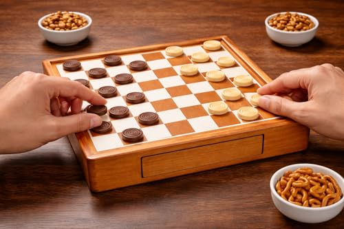 Juego de Mesa 2 en 1 Damas Chinas y Damas miniatura 3