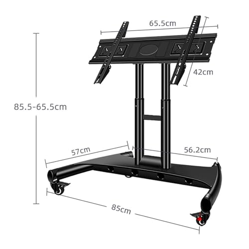 Soporte móvil de piso para TV portátil hasta 75" miniatura 2