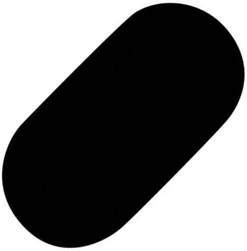 Miniatura 3 de DBM IMPORTS - Pequeña almohadilla ovalada de terciopelo negro de 4.0in x 7.0in para joyería