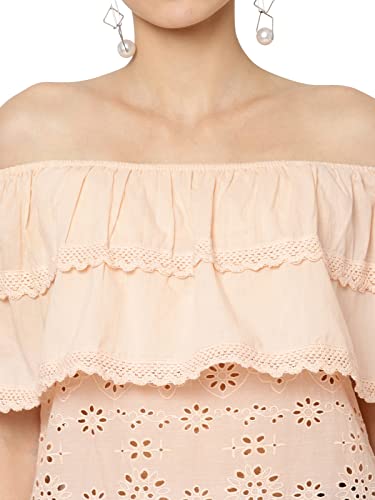 Image of Pure Cotton Schiffli Top