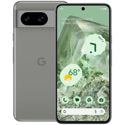 Google Pixel 8 5G, US Version, 128GB, Hazel - Unlocked (Renewed Premium)