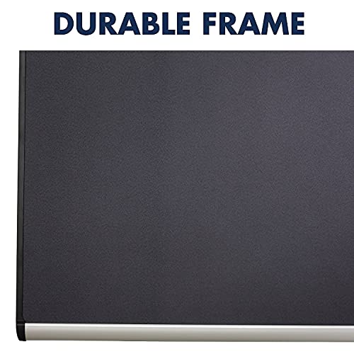 Prestige Plus Magnetic Gray Fabric Board, 36 X 24, Aluminum Frame (Qrtmb543A) #TOP3
