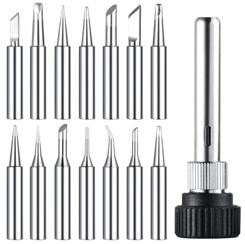 Sinofort Pointe Fer a Souder,14 Pièces Pour Stations à Souder,900M Sans Plomb,Pour Panne Fer à Souder de Remplacement pour Équipements de Soudage et Accessoires