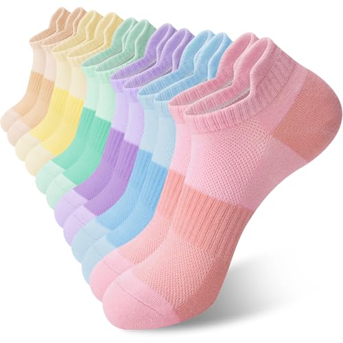 6 Pairs Ankle Socks for Women - Lightweight Low Cut No Show Casual Cotton Socks Breathable