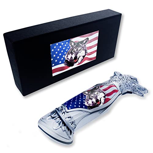 ASR Outdoor Lockback Folding Wolf Pocket Knife Collectible Gift, 8 inch - Thumbnail 7