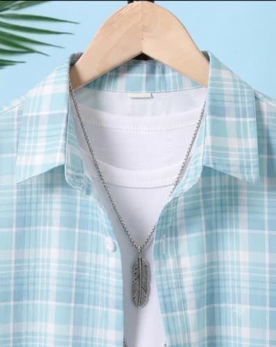 Image of TAGAS Boys Checkered Shirt | Kids Plaid Casual Shirts | Short Sleeve Regular wear Clothes for Boys | Stylish Summer, Party, Holiday, Beach