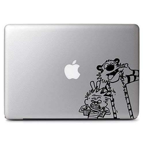 Cute Funny Calvin & Hobbes, Die Cut Vinyl Decal for Windows, Cars, Trucks, Tool Boxes, laptops, MacBook - virtually Any Hard, Smooth Surface